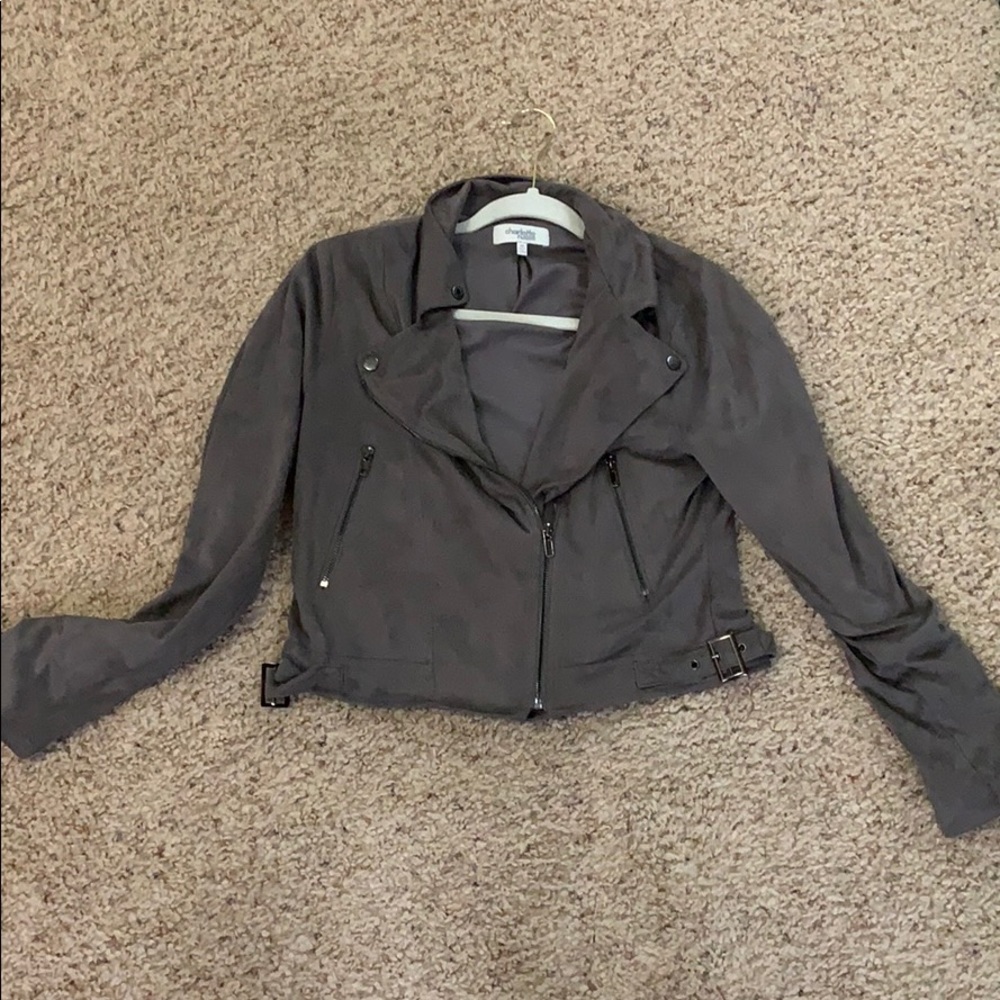 Faux suede jacket